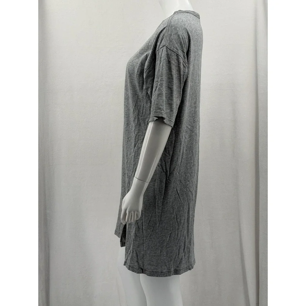 Rag & Bone Dress Womens Large Gray Pima Cotton T-Shirt Casual Lounge Relaxed - Picture 4 of 13